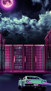 City Car Moon Retrowave Digital Art 4k Click Image For Hd Mobile And Desktop Wallpaper 3840x2160 1920x108 Vaporwave Wallpaper Retro Wallpaper Retro Art