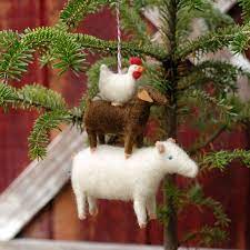 Needle Felted Christmas Ornament Felt Christmas Ornaments Felt Christmas Needle Felted Christmas