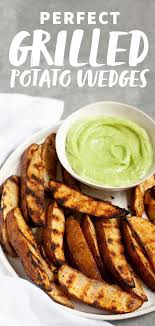 Perfect Grilled Potato Wedges Recipe Grilled Potato Wedges Potato Wedges Grilled Potatoes