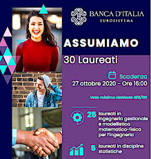 Tutti i libri di preparazione per il concorso banca d'italia 2021 per 105 posti di assistenti e vice assistenti. Lavoro Concorso Della Banca D Italia Si Assumono 25 Ingegneri Gestionali Domande Entro Martedi 27 Ottobre