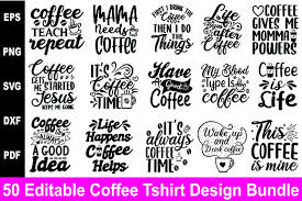 Download Coffee T Shirts Mega Craft Bundle Graphic By Buyshirtsvg Creative Fabrica PSD Mockup Templates