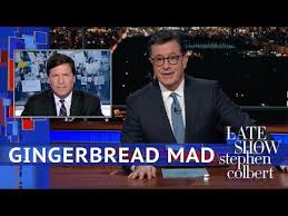 The Late Show Channeled His Colbert Report Persona To Take Down Tucker Carlson Stephen Colbert Talk Show Fox News Hosts