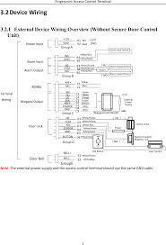 K1t803ef Fingerprint Access Control Terminal User Manual