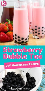 Recommended adding in fresh fruit, such as strawberry, banana, mango, and papaya. Strawberry Milk Bubble Tea