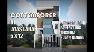 Dengan desain rumah 3 kamar ini anda bisa menciptakan sebuah hunian yang sangat mendukung pekerjaan. Tren Rumah Minimalis Split Level 2 5 Lantai Di Lahan 5x12 Meter Dengan 3 Kamar 3 Toilet Kolam Renang Youtube