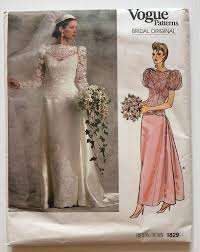 Vintage Vogue Bridal Original Sewing Pattern 1829 Bridal Gowns Vintage Bridal Dress Patterns Wedding Gown Patterns