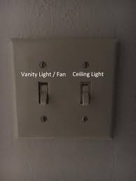 Bathroom Dimmer Switch Fan Image Of Bathroom And Closet