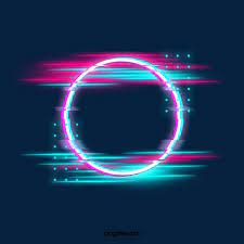 Blue Red Fault Neon Round Border Photo Holographic Circular Png Transparent Clipart Image And Psd File For Free Download Neon Backgrounds Neon Wallpaper Iphone Background Images
