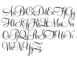 Cursive or calligraphy script and it's fancier version the double line are seemingly very popular among tattoo collectors, followed by . Download Tattoo Fonts Calligraphy Fancy Letters Gif