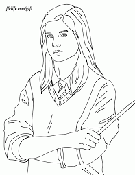 This is the best portrayal of hermione that i've seen so far. Hermione Granger Ginny Weasley Harry Potter Coloring Pages Coloring Ideas