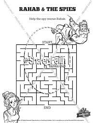 Rahab and the spies bible coloring pages sunday school coloring pages bible school crafts. Joshua 2 The Story Of Rahab Bible Mazes Bible Mazes