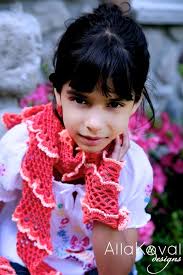 CROCHET PATTERN Coral Reef Scarf, Gloves and Pin 3pc Set Ebook PDF