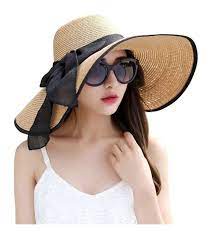 Women S Floppy Big Brim Hat Bowknot Straw Hat Foldable Roll Up Sun Hat Khaki C6189w20o8i Sun Hats For Women Hats For Women Sun Hats