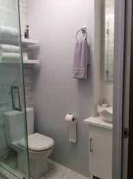 5x5 Foot Former Powder Room Converted To A Full Bathroom With Stall Shower Shower Stall Powder Room Bathroom