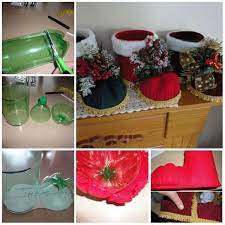 Par un temps de mois de décembre, rien de mieux que quelques activités. 13 Idees De Decorations Pour Noel Diy Avec Des Bouteilles En Plastique Decoration Noel Diy Noel Bouteille Plastique