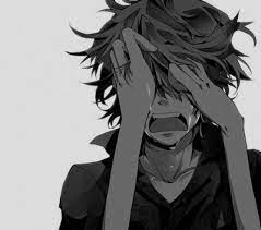 Anime drawing graphy chibi manga, sad anime boy, purple, black hair png. Crying Anime Boy Blank Template Imgflip
