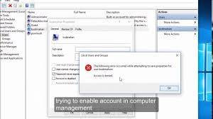 How To Fix The Following Error Occurred While Attempting To Save Properties For User Administrator Youtube
