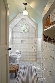 It is painted with soft colors that are easy on the eyes. 15 Attics Turned Into Breathtaking Bathrooms