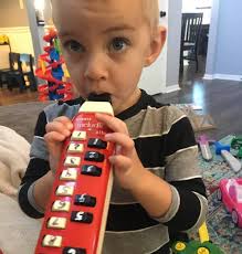 Oscar Page, and his unusual musical instrument.