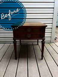 Create An Elegant Finish With Paris Grey White Painted End Tables Western Furniture Before After Furniture