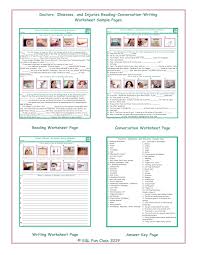 All with comprehensive teacher notes included. Doctors Illnesses And Injuries Reading Conversation Writing Worksheets Teaching Resources