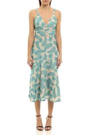Vestido Midi Linho Bordado Colcci Criciuma