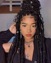 These dreads are freeform style, as it's particularly important not to use any unnatural techniques to create them. Faux Locs Goddess Locs Hairstyles How To Install Price Differences