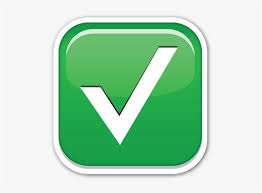 Green Check Mark Emoji Png Emoji Check Emoji Emoji Images