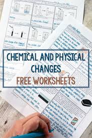 These Free Homework Pages Are Terrific For Helping Students See Physical And Chemical Cha Chemistry Worksheets Chemical And Physical Changes Science Worksheets