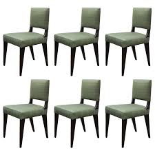 Set Of Six Custom Dining Chairs Upholstered In Horsehair Custom Dining Chairs Dining Chairs Dining Room Chairs