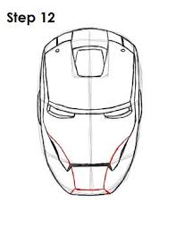 How To Draw Iron Man Step 12 Iron Man Art Iron Man Drawing Iron Man Drawing Easy