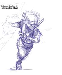 This tutorial shows the sketching and drawing steps from start to finish. Drawing Easy Sketch Kid Kakashi Drawing