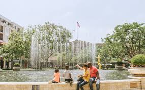 A trolley, elegantly choreographed water fountains, and curated green spaces invite you to enjoy the central this is the perfect place to hang out while the shopper among you hits the stores. Welcome Back The Americana At Brand