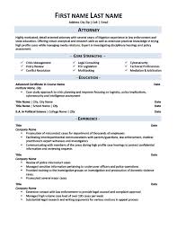 attorney resume template premium