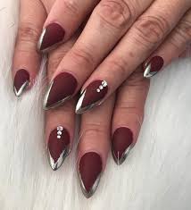 Dark color gel nail designs. 60 Dark Nails For Winter Cuded