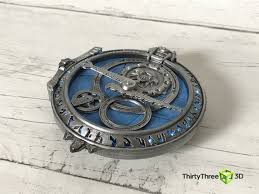 Amulet Of Daylight Eclipse 3d Printed Rechargeable Led Etsy Amulet 3d Printed Objects Prints