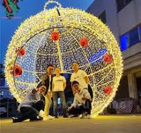 Christmas Outdoor 3D Ball Arch Motif Lights Giant ...