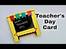 Teachers Day Card Idea Handmade Greeting Card For Teacher