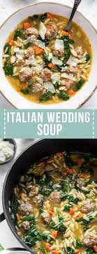 Italian Wedding Soup Is A Delicious Italian Soup Made With Meatballs Fresh Baby Spinach Vegetab Italian Soup Italian Soup Recipes Italian Wedding Soup Recipe