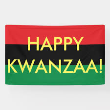 Happy Kwanzaa Red Black Green Rbg Unia Flag Banner Zazzle Com Happy Kwanzaa Kwanzaa Flag Banners