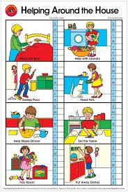 learning can be fun helping around the house wall chart