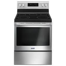 Maybe you would like to learn more about one of these? Maytag 5 3 Cu Ft Electric Range With Shatter Resistant Cooktop In Fingerprint Resistant Stainless Steel Mer6600fz The Home Depot