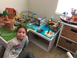 Made A Calico Critter Table For My Daughter And It Turned Out Great Baby Playroom Calico Critters Families Kids Room