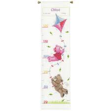 Counted Cross Stitch Kit Height Chart Popcorn Brie Flying