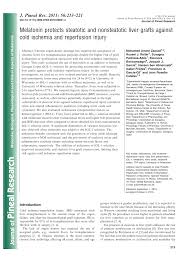 Pelajar lepasan upsr dan pt3 yang telah menghantar borang permohonan kemasukan ke mrsm boleh membuat semakan tawaran anda. Pdf Melatonin Protects Steatotic And Nonsteatotic Liver Grafts Against Cold Ischemia And Reperfusion Injury