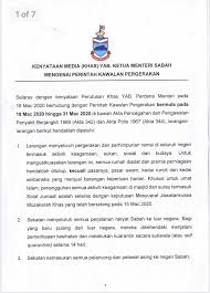 Sabah menjadi negeri pertama yang menempatkan pegawai kanan suruhanjaya pencegahan rasuah malaysia (sprm) di jabatan ketua menteri. Jabatan Penerangan Negeri Sabah Auf Twitter Kenyataan Media Khas Yab Ketua Menteri Sabah Mengenai Perintah Kawalan Pergerakan Sumber Pejabat Akhbar Dan Penerbitan Jabatan Ketua Menteri Sabah Japensabah Https T Co Rbwgnkj9n3