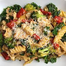 Chicken Veggie Chickpea Pasta Recipe Below Something That I Learned In Italy Over Christmas Break Was Pasta Recipes Chickpea Pasta Healthy Recipes