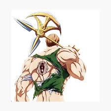 / escanor「エスカノール」 was the lion's sin of pride of the seven deadly sins, the former second prince of the kingdom of castellio, and the man known throughout the kingdom of liones as the strongest holy knight. Escanor Anime Seven Deadly Sins Poster By Fashion Luxury Redbubble