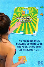 Corn Hole Pool Game By Swimline 91690 Pool Games Pool Party Games Pool Toys