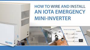 Dspm's harsh environment emergency lighting inverter are called the fortress harsh. How To Wire And Install An Iota Emergency Mini Inverter Youtube
